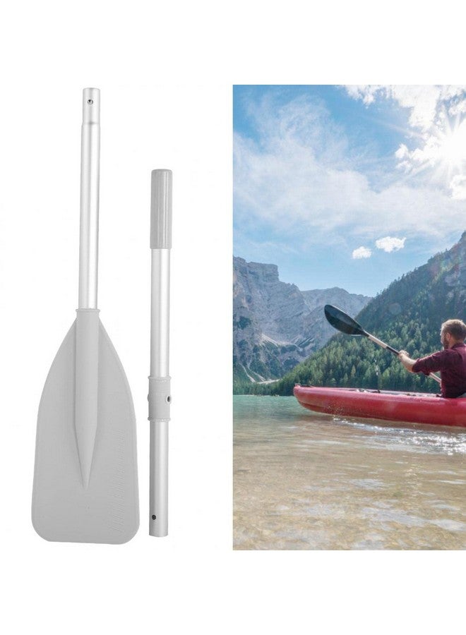 Dinghy Paddle, Boat Oars, With 2Pcs Rod High Toughness Water Sports Paddle Grey Aluminium Alloy Oars Canoe Kayak For Inflatable Boat Rubber Dinghy Water Marine Sports