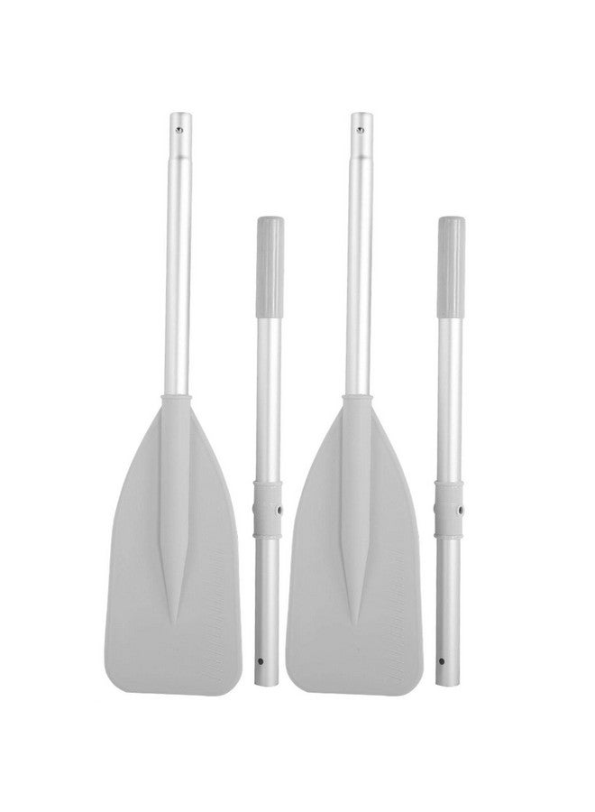 Dinghy Paddle, Boat Oars, With 2Pcs Rod High Toughness Water Sports Paddle Grey Aluminium Alloy Oars Canoe Kayak For Inflatable Boat Rubber Dinghy Water Marine Sports