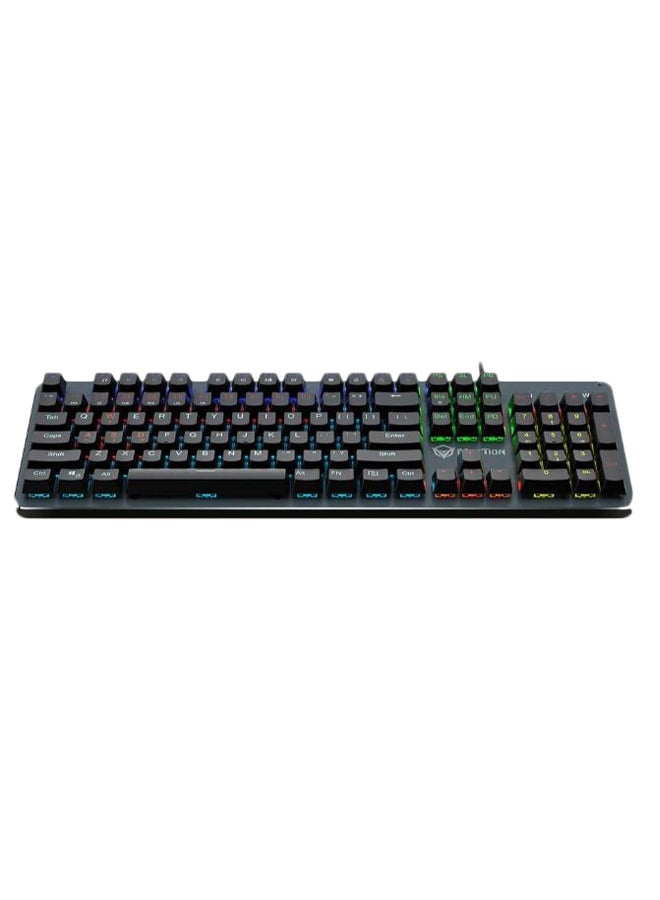 Basic Mechanical Gaming Keyboard With GX Blue Clicky Key Switch Black