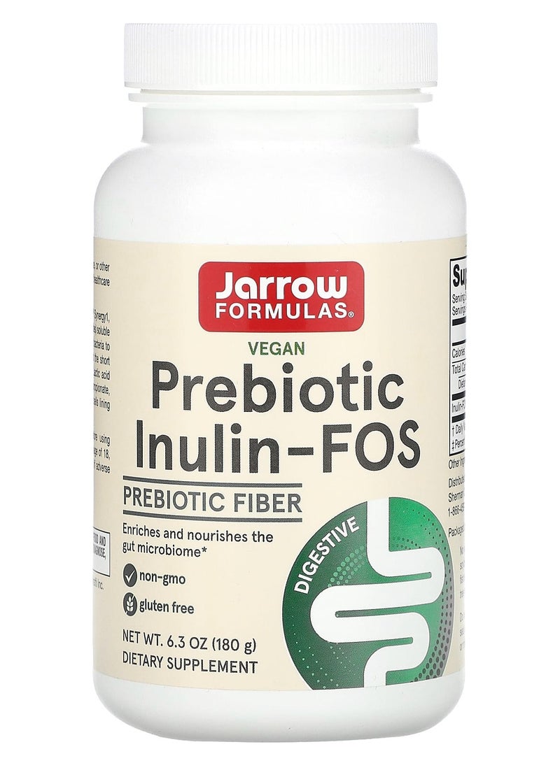 Jarrow Formulas, Prebiotic Inulin-FOS, 6.3 oz (180 g)