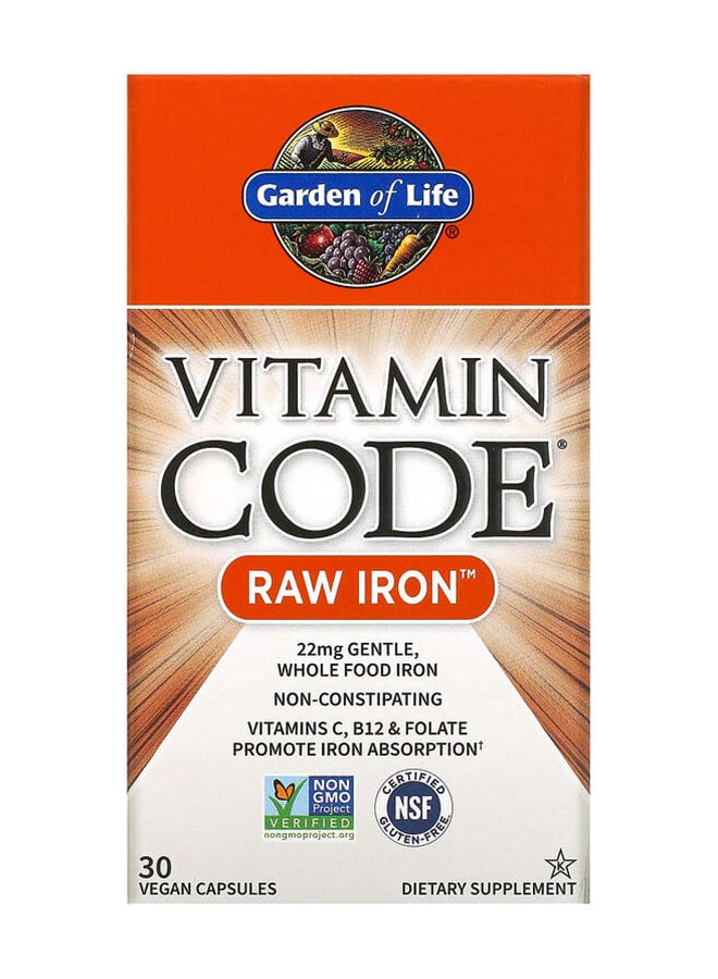 Iron Complex Vitamin Supplement 22 mg - 30 Capsules