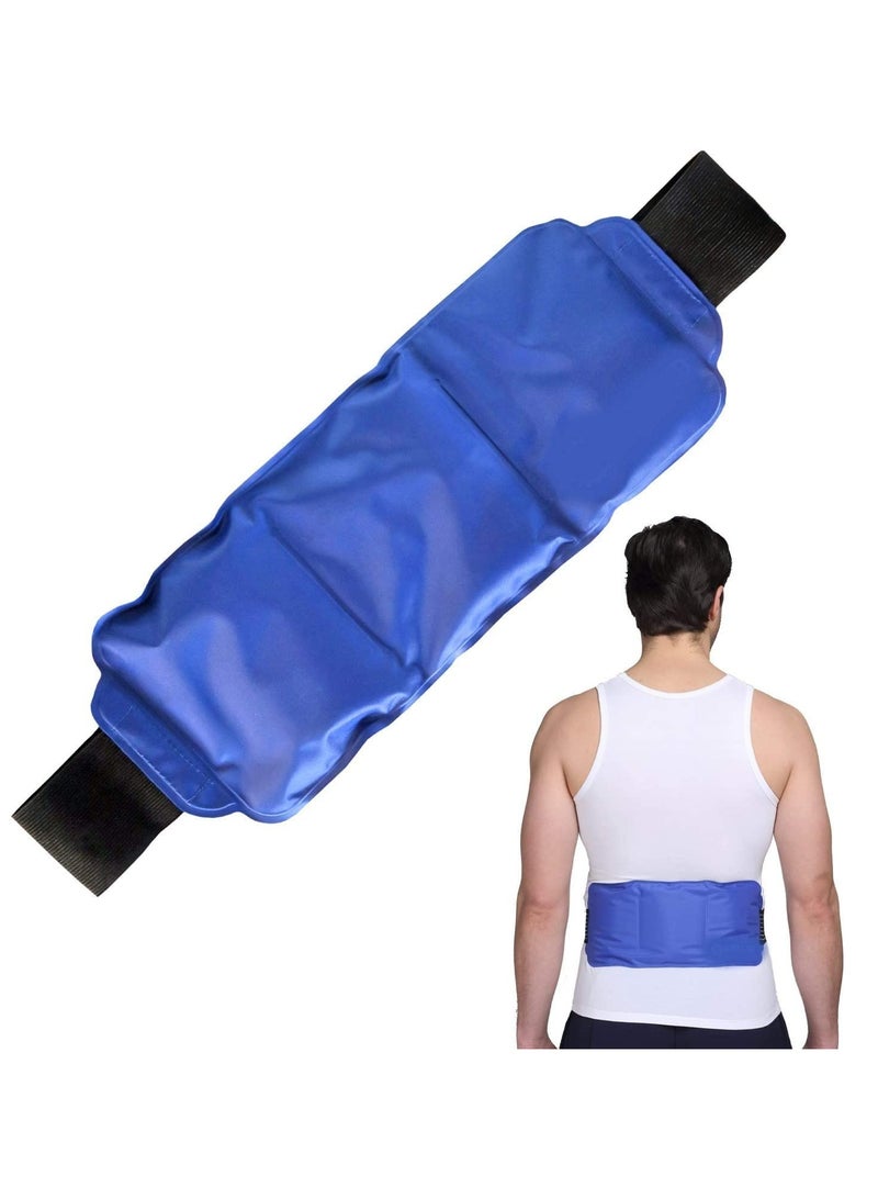 Reusable Hot and Cold Ice Gel Pack with Adjustable Strap Ice Bag for Pain Relief Cold Ice Gel Pack for Shoulder Knee Back Neck Hip Hot Compression Gel Pack for Pain Relief with Straps