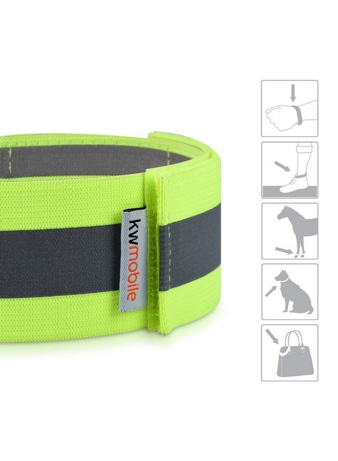 6X Reflective Armbands High Visibility Outdoor Reflective Bands For Jogging Cycling Walking Reflector Strap For Arm Leg Ankle Wrist