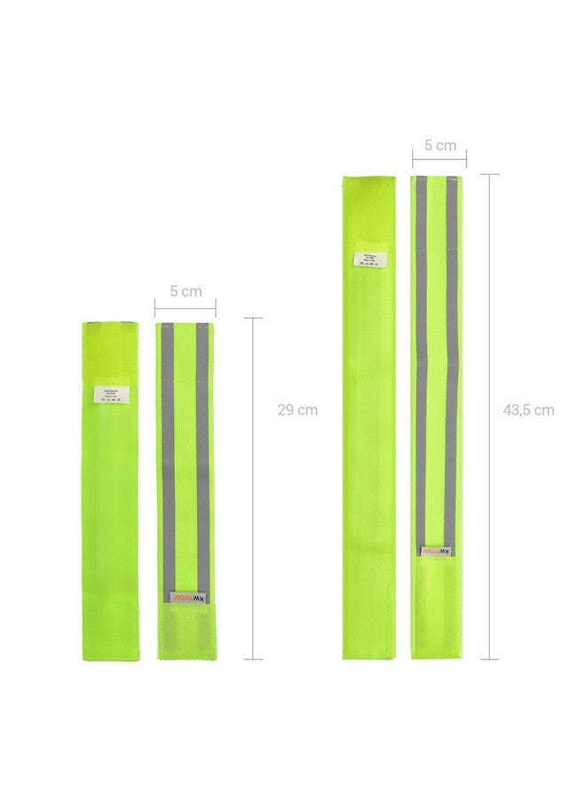 6X Reflective Armbands High Visibility Outdoor Reflective Bands For Jogging Cycling Walking Reflector Strap For Arm Leg Ankle Wrist