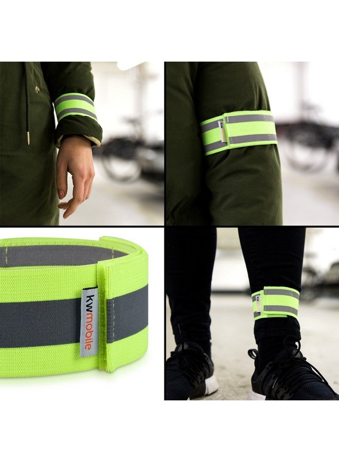 6X Reflective Armbands High Visibility Outdoor Reflective Bands For Jogging Cycling Walking Reflector Strap For Arm Leg Ankle Wrist