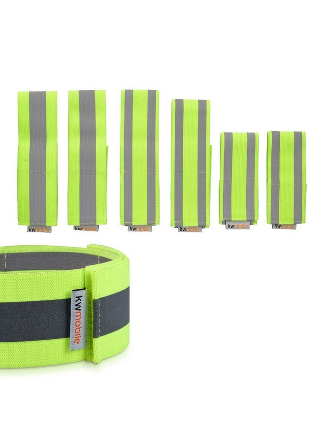 6X Reflective Armbands High Visibility Outdoor Reflective Bands For Jogging Cycling Walking Reflector Strap For Arm Leg Ankle Wrist