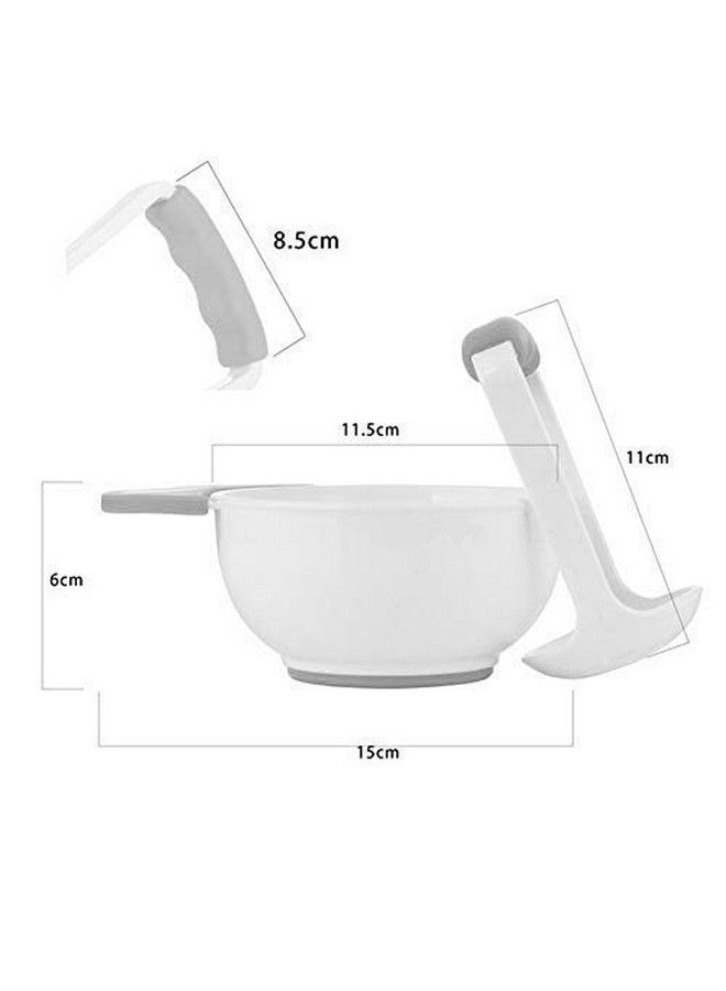 Grinding Feeding Bowl Portable Masher Serving Bowl For Baby Food Preparation Blue