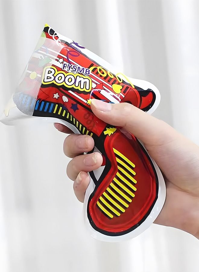 20PCS Inflatable Fireworks Gun, Handheld Confetti Poppers Machine with Ribbons Easy Pop, Self-Inflating Confetti Gun Multicolor Safe Party Supplies for Parties and Celebrations Eco-friendly