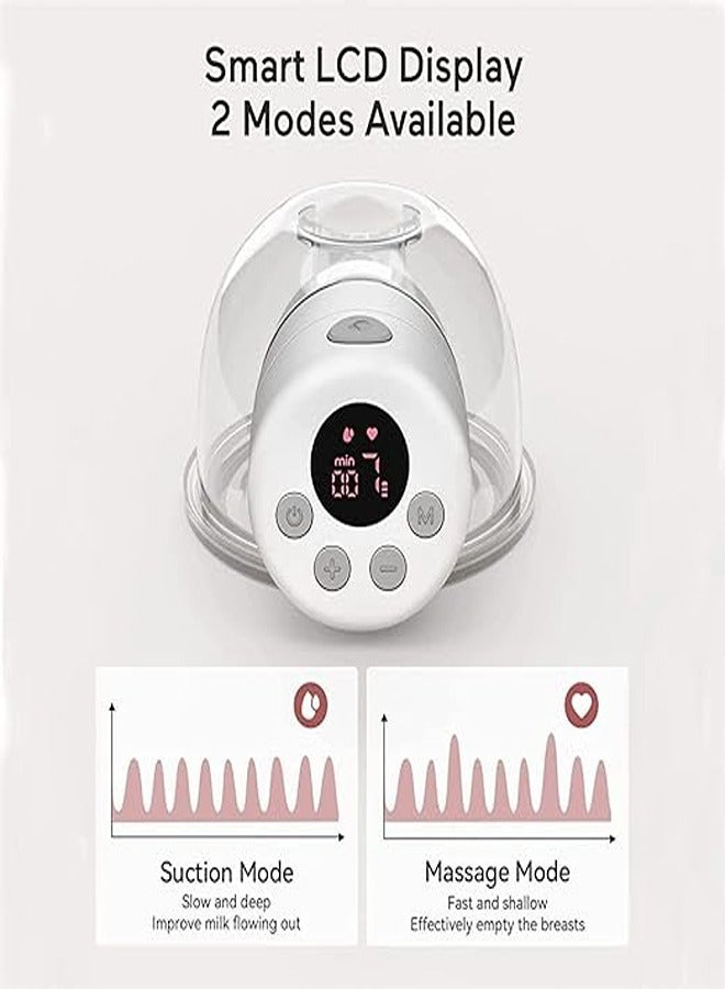 Double Electric Breast Pump, Wearable Breast Pump, Hands Free Breast Pump, Low Noise, Smart Display, 2 Modes 9 Levels