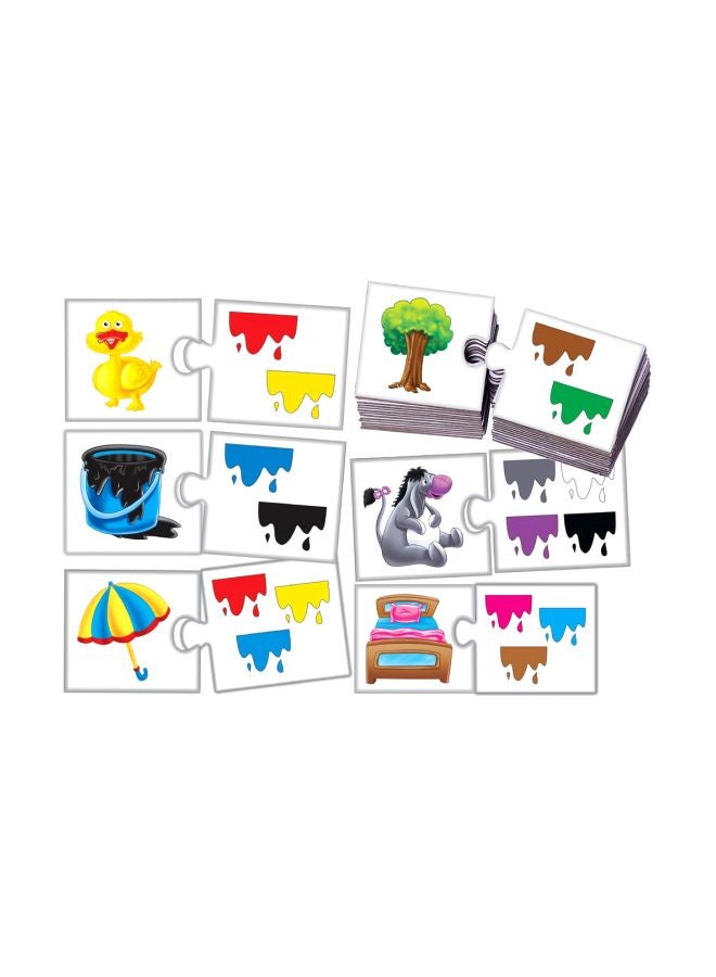 56-Piece Preschool Colour Match Self Correcting Puzzle Set CRE0615