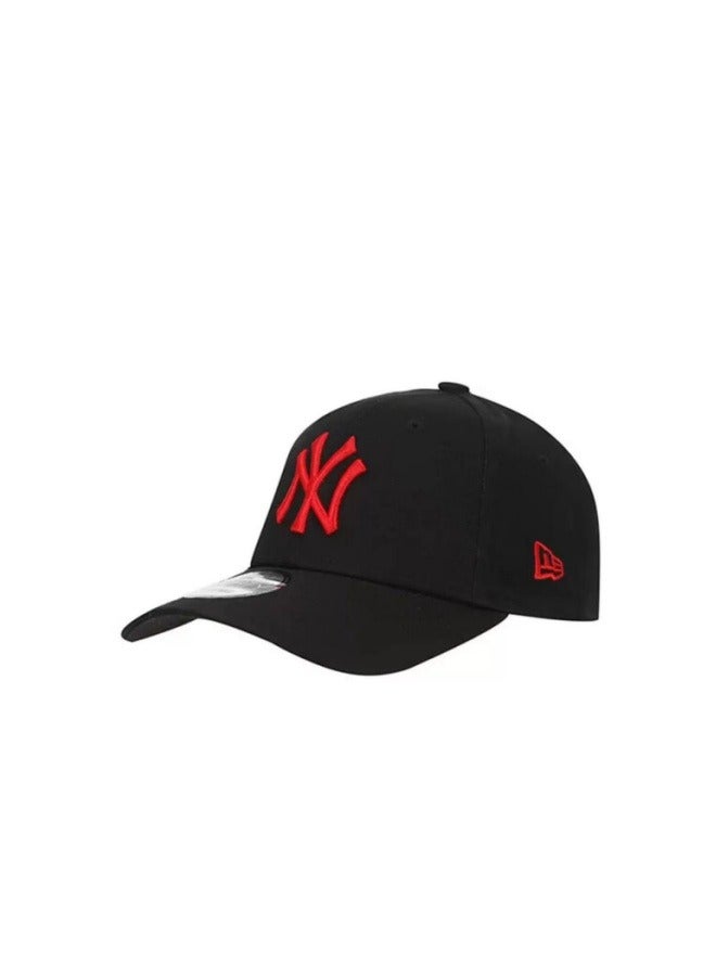 New Era 9Fort New York Yankees Baseball Hat Duck billed Hat Pointed Hat Sun Hat Pure Cotton Men's and Women's Hat Baseball Outdoor Black