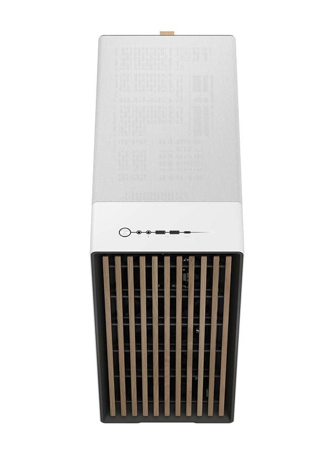 Fractal North XL E-ATX Mid Tower Computer Case, Tempered Glass Side Panel, 3x Aspect 140mm PWM Included, Up to 420mm Radiator 7x Fans Support, Dust Filters, Type-C, 2x USB 3.0, White | FD-C-NOR1X-04