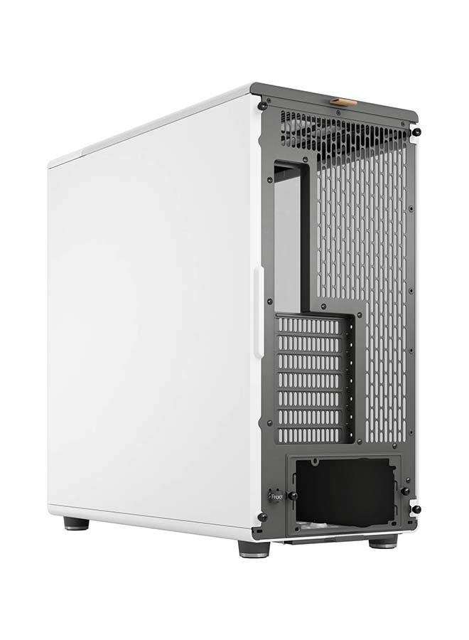 Fractal North XL E-ATX Mid Tower Computer Case, Tempered Glass Side Panel, 3x Aspect 140mm PWM Included, Up to 420mm Radiator 7x Fans Support, Dust Filters, Type-C, 2x USB 3.0, White | FD-C-NOR1X-04