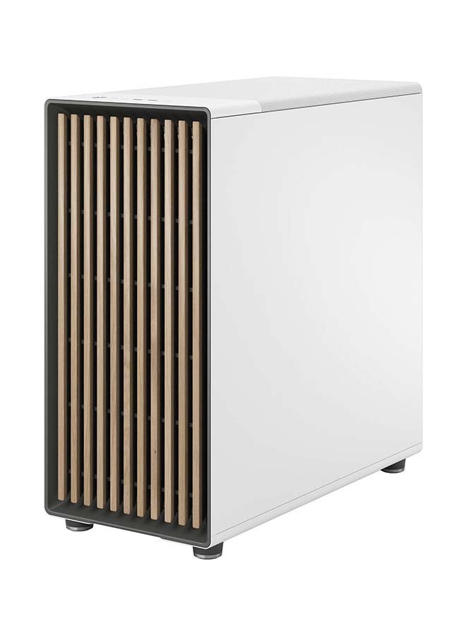 Fractal North XL E-ATX Mid Tower Computer Case, Tempered Glass Side Panel, 3x Aspect 140mm PWM Included, Up to 420mm Radiator 7x Fans Support, Dust Filters, Type-C, 2x USB 3.0, White | FD-C-NOR1X-04