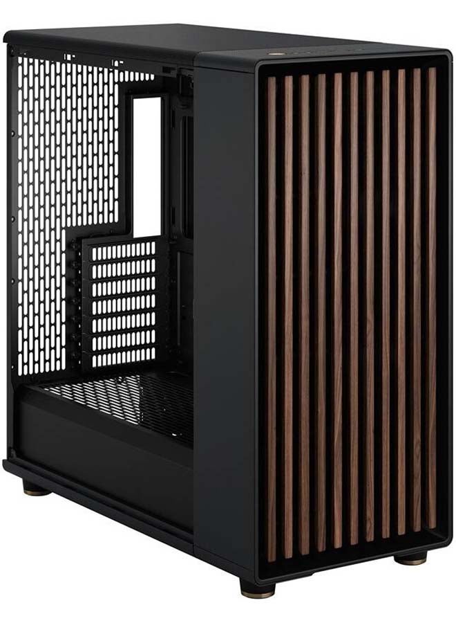 Fractal North XL E-ATX Mid Tower Computer Case, Mesh Side Panel, 3x Aspect 140mm PWM Included, Up to 420mm Radiator 9x Fans Support, Dust Filters, Type-C, 2x USB 3.0, 3.5mm, Black | FD-C-NOR1X-01