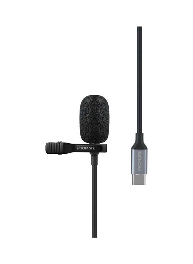 USB Type- C Lavalier Microphone Black