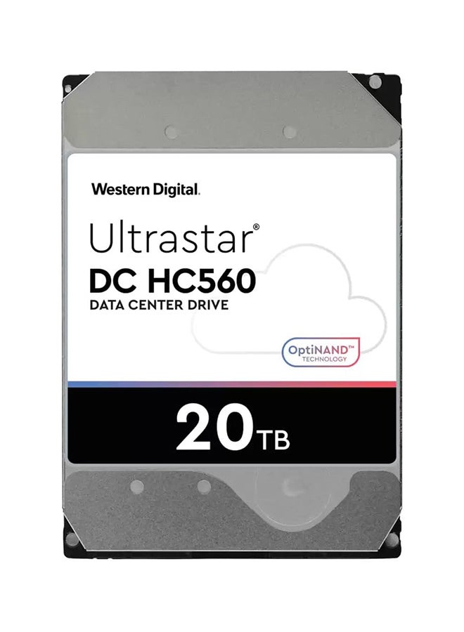 Western Digital Ultrastar DC HC560 20TB Internal Hard Drive, 512MB Cache Size, 7200 RPM Speed, SATA 6Gb/s Interface, 3.5'' Form Factor, Compatible With Windows / Server / Linux | WUH722020ALE6L4 20 TB