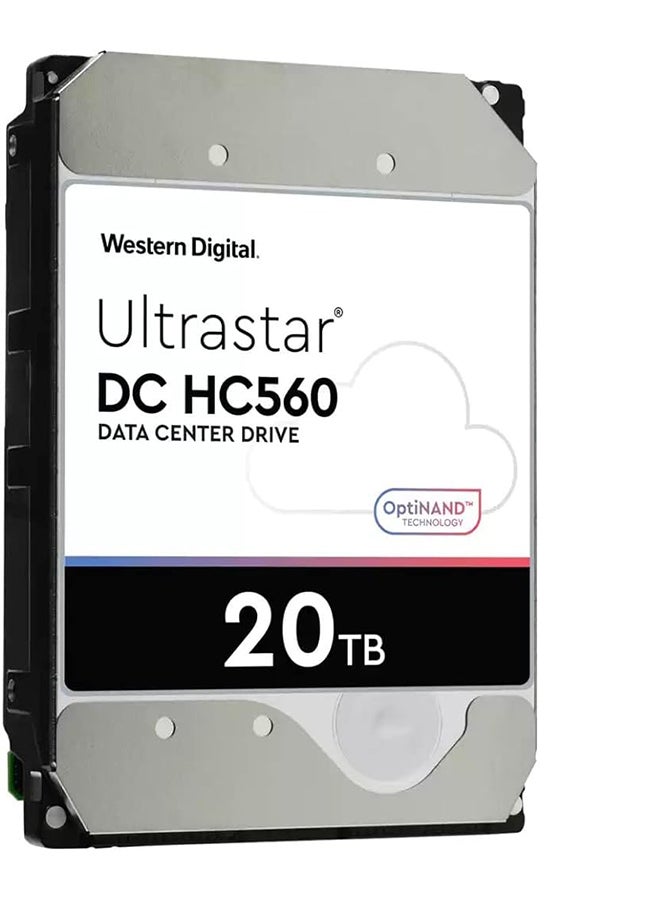 Western Digital Ultrastar DC HC560 20TB Internal Hard Drive, 512MB Cache Size, 7200 RPM Speed, SATA 6Gb/s Interface, 3.5'' Form Factor, Compatible With Windows / Server / Linux | WUH722020ALE6L4 20 TB