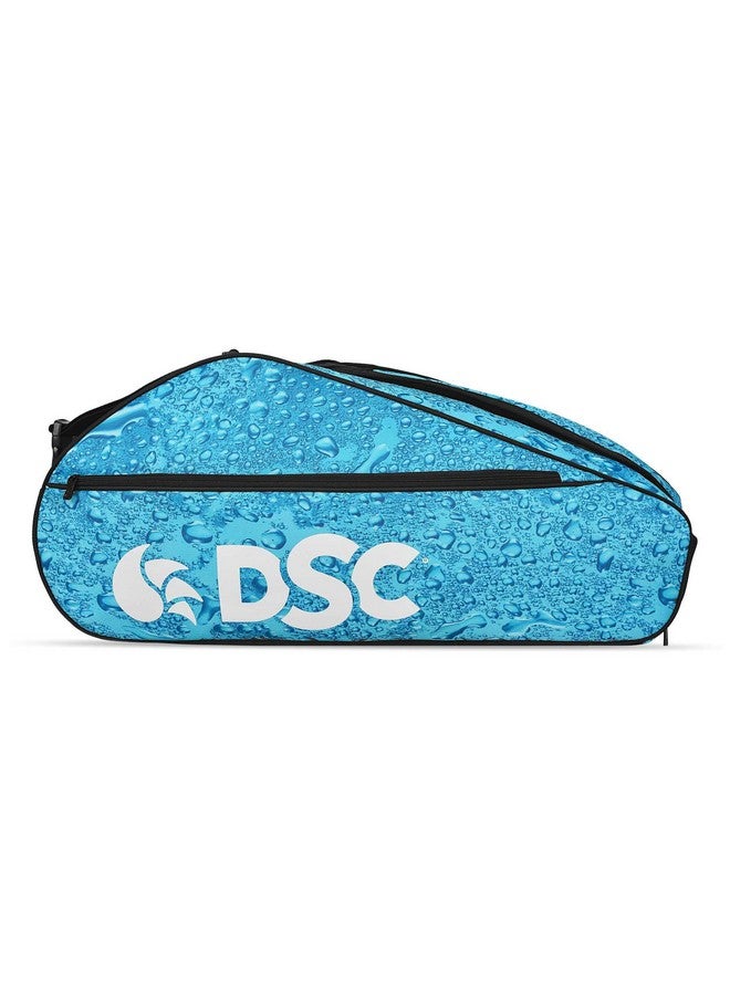 Badminton Kit Bag Compartment : Two Capacity : 9 Racquets Colour : Sky Blue/White