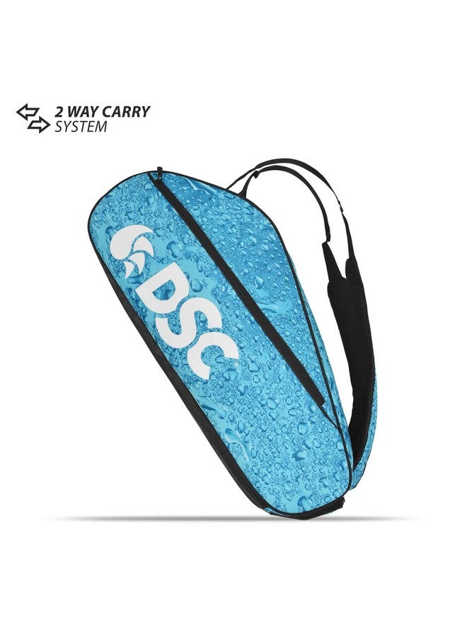 Badminton Kit Bag Compartment : Two Capacity : 9 Racquets Colour : Sky Blue/White