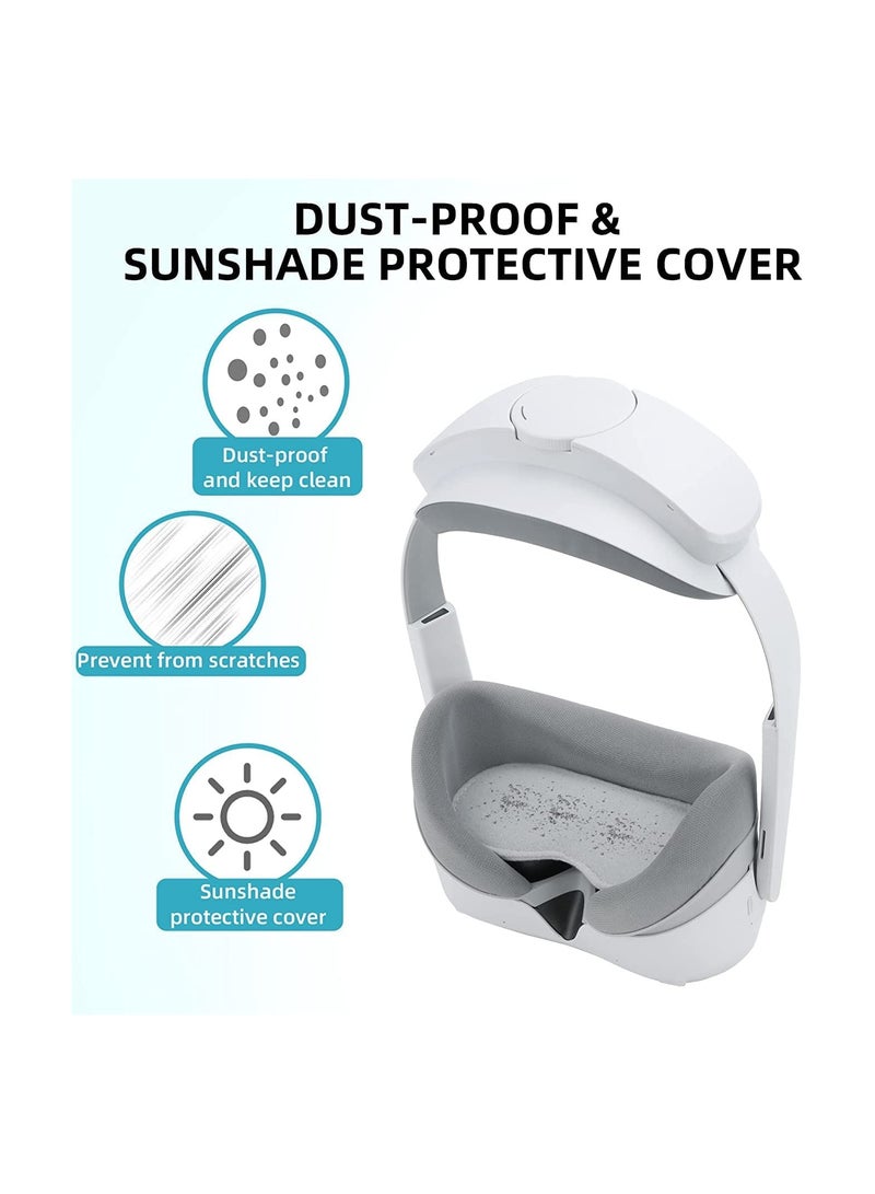 Lens Cover Dust-Proof VR Lens Protector Anti-Scratch Soft Cotton Pad Accessories for PICO 4 VR Headset