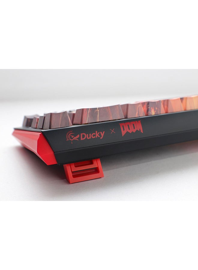 Ducky Doom, RGB, SF 65%, Cherry Brown Key Gaming Keyboard