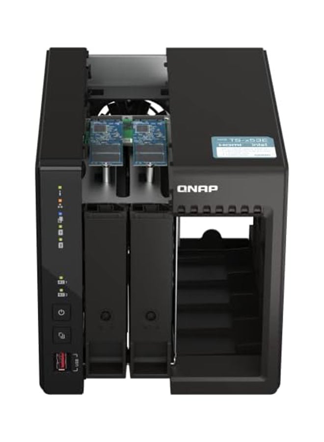 QNAP TS-253E 2 Bay High-Performance Desktop NAS, Intel Celeron J6412 Processor, 8 GB DDR4 RAM, 2 x 3.5