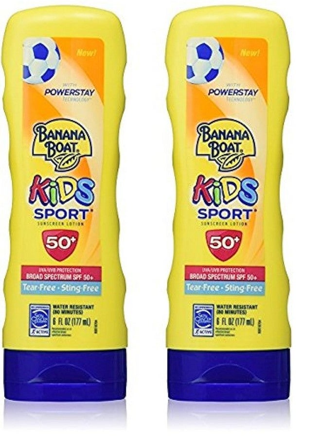 Kids Sport Tearfree Stingfree Broad Spectrum Sunscreen Lotion Spf 50+ 7.5 Ounce (2Pack)