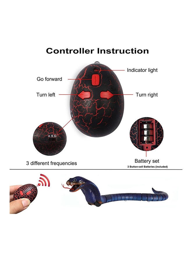 Remote Control Rechargeable Simulation RC Snake Toy 36cm