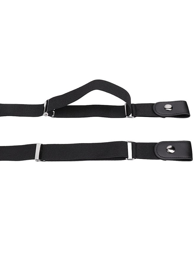 Textured Stretchable Belt Black