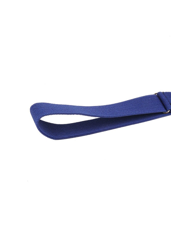 Textured Stretchable Belt Blue