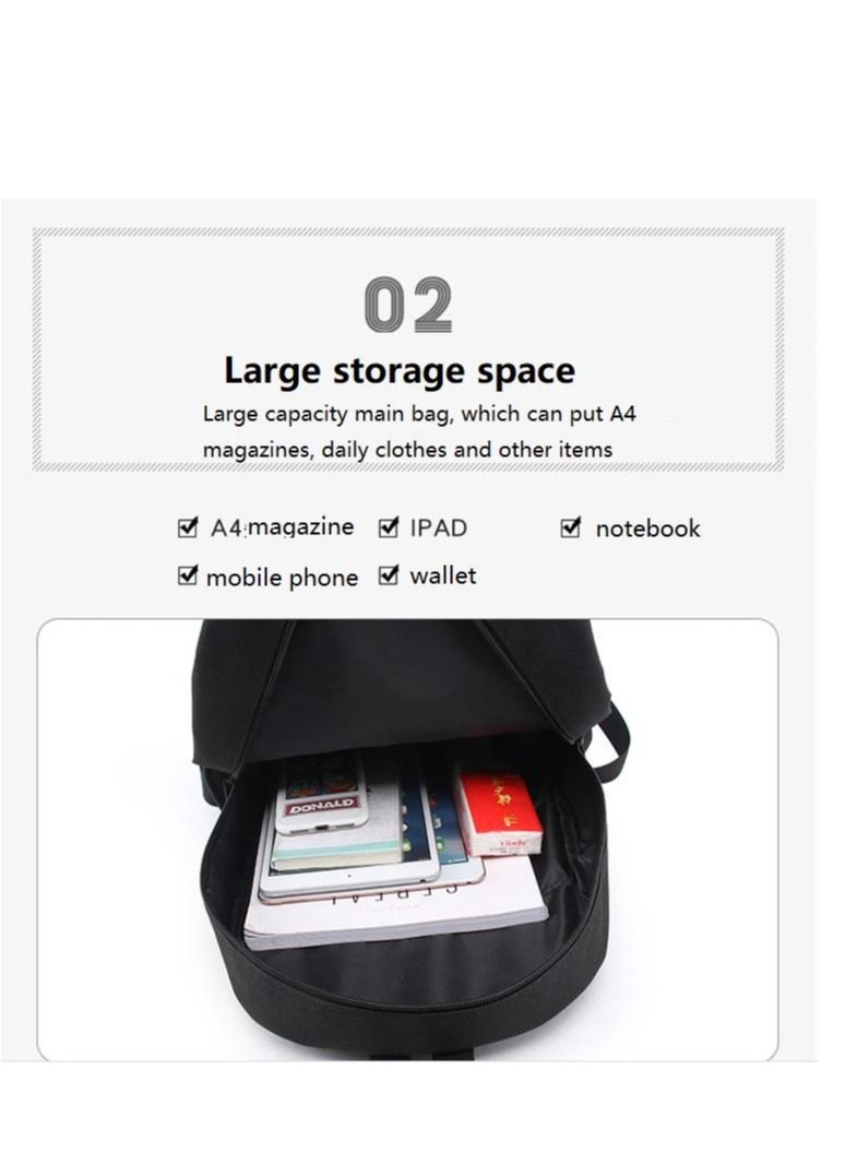 3D Pokemon Print Backpack Multicolour