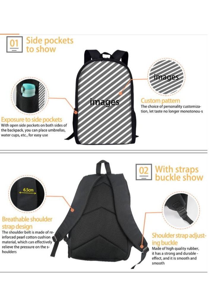 3D Pokemon Print Backpack Multicolour