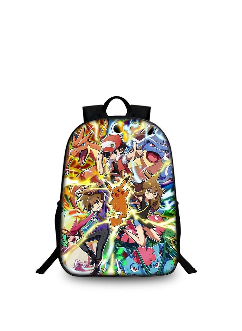3D Pokemon Print Backpack Multicolour