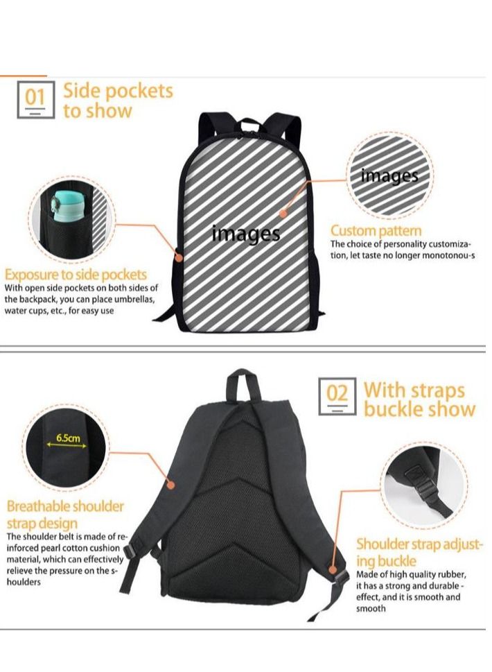 3D Pokemon Print Backpack Multicolour
