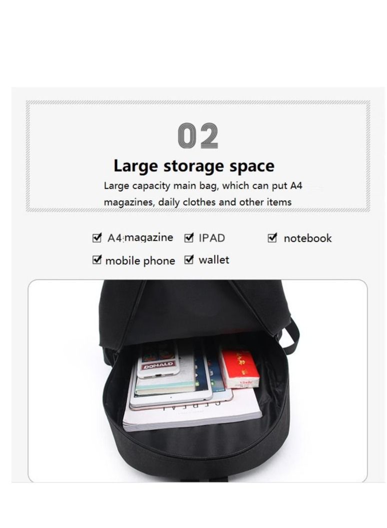 3D Pokemon Print Backpack Multicolour