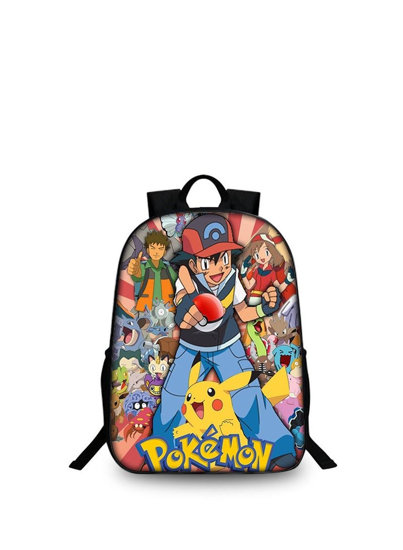 3D Pokemon Print Backpack Multicolour