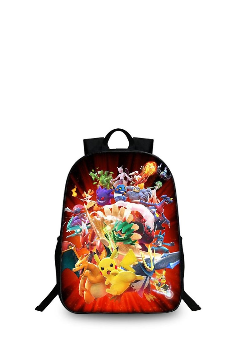 3D Pokemon Print Backpack Multicolour
