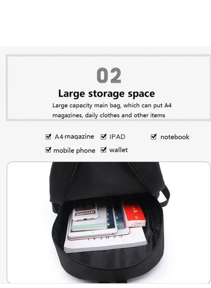 3D Pokemon Print Backpack Multicolour