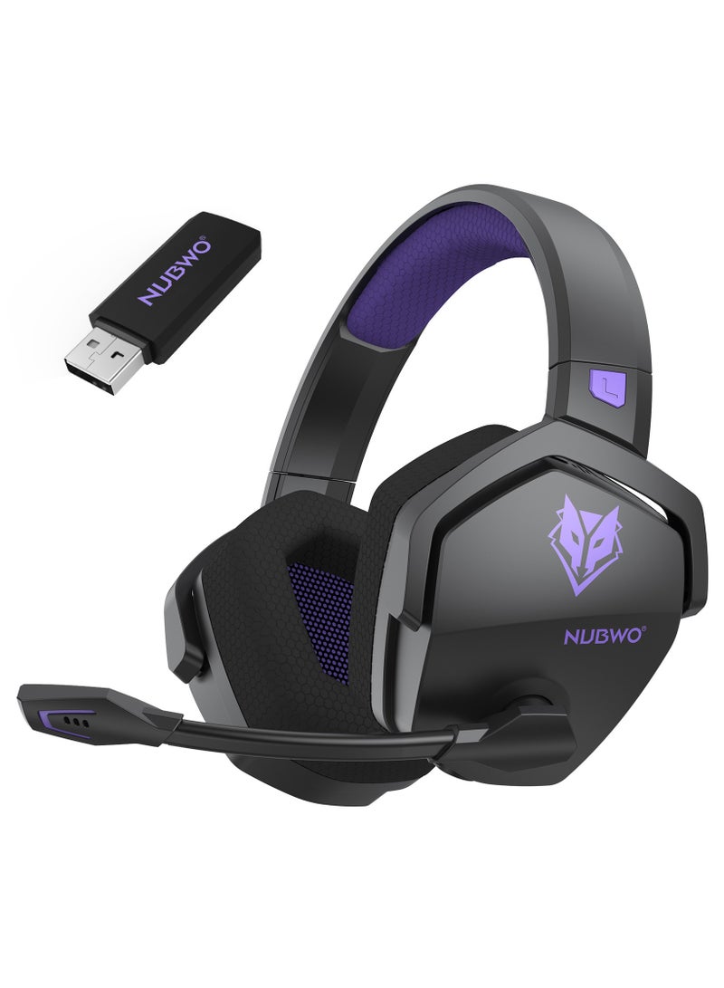 Dual Wireless Gaming Headset with Microphone for PS5, PS4, PC, Mobile, Switch: 2.4GHz Wireless + Bluetooth - 100 Hr Battery - 50mm Drivers