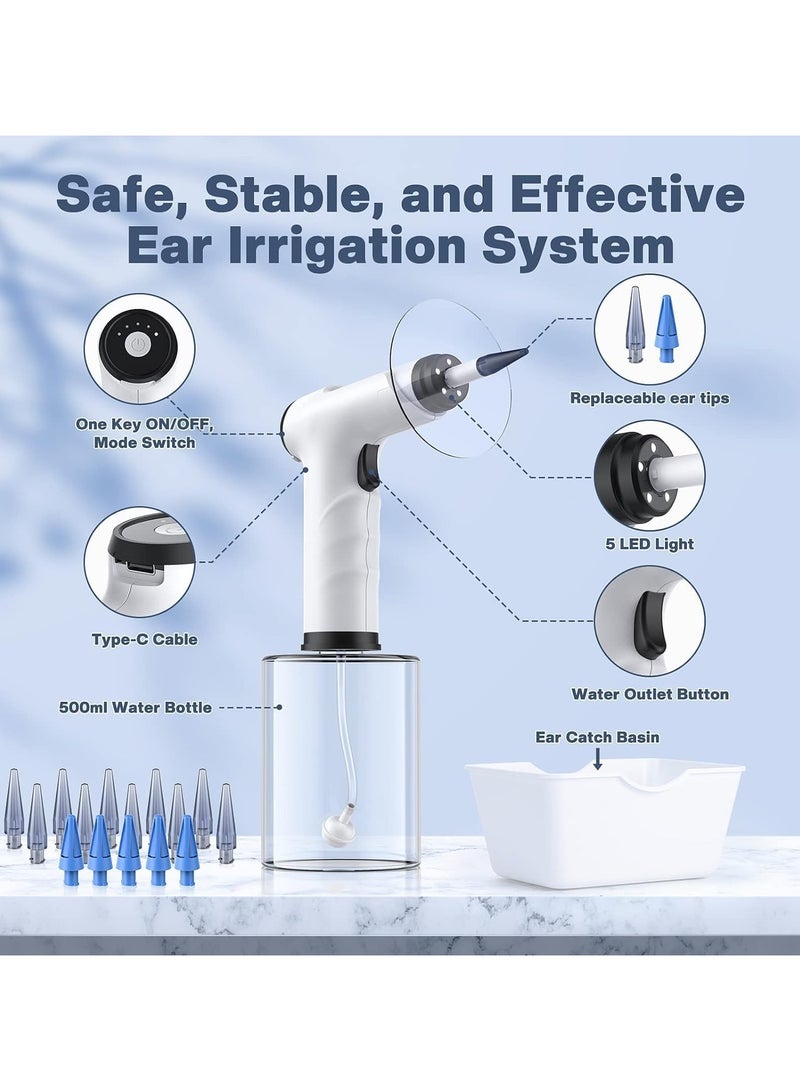 Electric Ear Cleaning Kit with Light Ear Irrigation Kit with 4 Pressure Modes