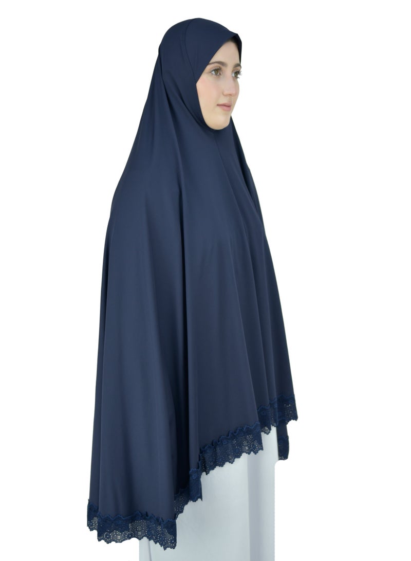 Two Piece Islamic prayer dress women with Lace - Prayer Clothes for Women - Prayer Abaya For women - Jilbab 2 piece, Umrah essentials for women - Prayer set