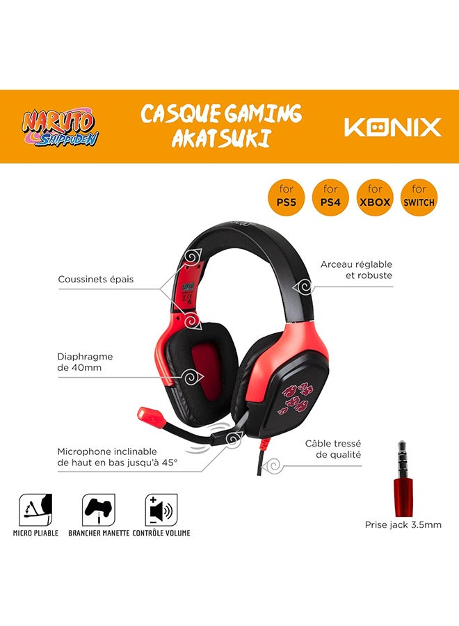 Naruto Akatsuki Version Gaming Headset