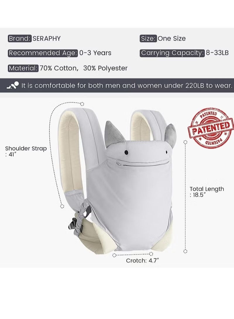 Baby Carrier with Pocket, 4-in-1 Easy to Wear Ergonomic Adjustable Breathable Carrier Slings, Perfect for Newborn to Infants up to 15KG Toddlers Newborn to Toddler