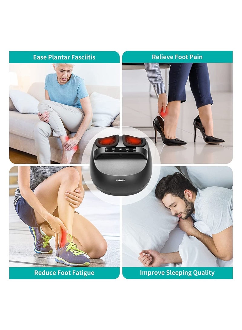 Foot Massager with Heat Shiatsu Feet Massager Machine for Relieve Foot Pain