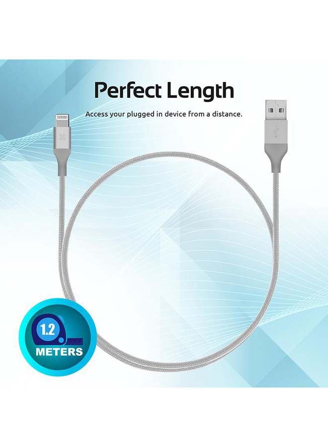 LinkMate-LTF Data Sync Charging Cable Silver