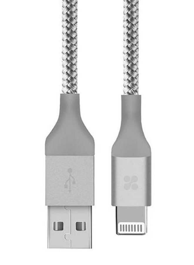 LinkMate-LTF Data Sync Charging Cable Silver