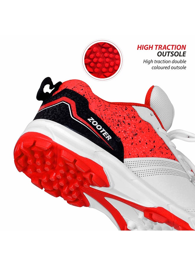 Zooter Cricket Shoe | For Mens & Boys | Material: Polyvinyl Chloride | lightweight | Improved Stability in the Game