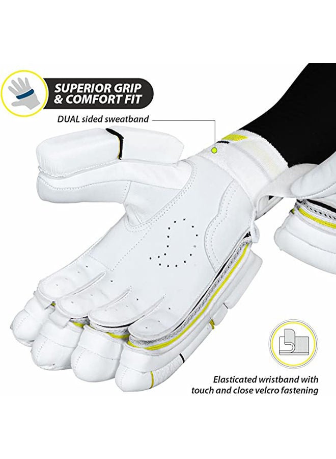 Condor Ruffle Cricket Batting Gloves | Multicolor | Size: Boys | For Right-Hand Batsman