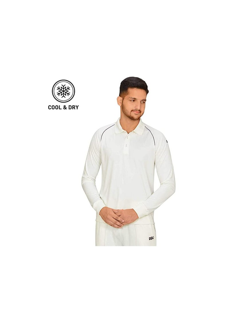 Atmos Full Sleeve Polyester Cricket T-Shirt for Men | Size: Medium | Material: Polyester | Regular Fit